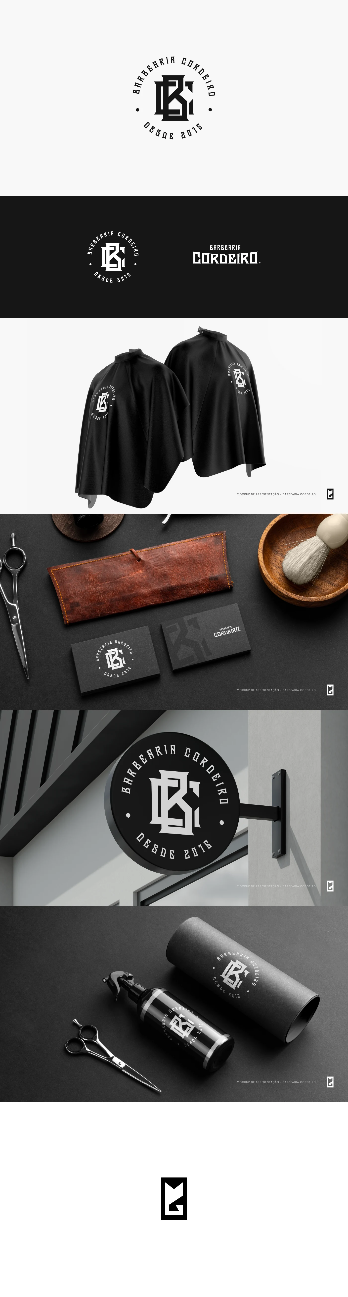Barbearia Cordeiro: apresentação visual 1